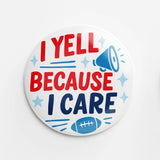 Yell Button (red & blue)