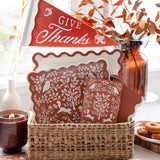 Rust Ric Rac Dinner Paper Napkins