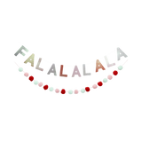 Fa La La Glittered Banner Set