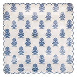Blue Flower Block Print 10" Plate