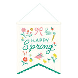 Happy Spring Canvas Banner