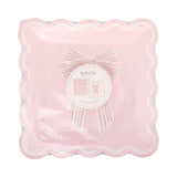Large Pink Bows Paper Plate Set