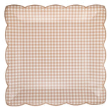 Light Brown Gingham 10" Plate