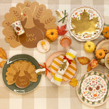 Fall Stripe Dinner Plates