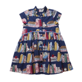 Girls Fatima Dress- Bookshelf
