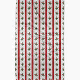 Christmas Holly Stripe Tea Towel