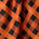 Pumpkin Plaid Tea Towel