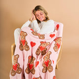 Cozy Dreams Luxe Blanket-Teddy Bear Hugs