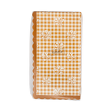 Rust Gingham Block Print Dinner Paper Napkins