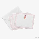 Ice Cream Flat Notecards [Sets of 8]