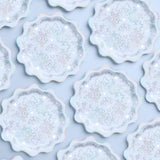 Something Blue Plates - 25 paper plates, bachelorette, bride