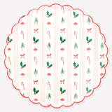 Festive Icon Stipes Dinner Plates