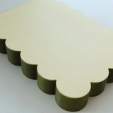Scalloped Shaped Notepad | Chartreuse + Olive Edge
