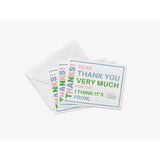Kids Fill in the Blank Thank You Notes- Light Pink