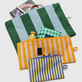 Baggu Flat Pouch Set- Hotel Stripes