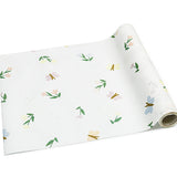 Flowers and Butterflies Nonwoven Runner