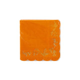 Foiled Wave Foliage Paper Cocktail Napkin
