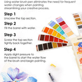 Foldable Watercolor Set of 56 With Water Brush