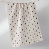 Folk Pixel White Tea Towel