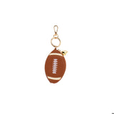 Football Zip Pouch Bag Charm