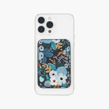 Magnetic Card Holder- Garden Party Blue