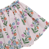 Girls Gianna Skirt- Pink Dewdrop Block Print