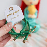 Gina Green Hair Ties- set of 5
