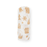 Cotton Muslin Swaddle Blanket- Gingerbread Village