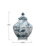 Hand-Painted Vintage Reproduction Ginger Jar