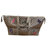 Patch Perfect Quilted Tote- Brushed Gold