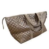 Patch Perfect Quilted Tote- Brushed Gold