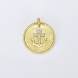 Gold Anchor Pendant