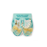 Better with a Bow Shoe Clip Set- Teal