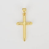 Gold Minimalist Cross Charm