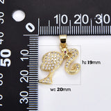 Gold Barbie Head Charm