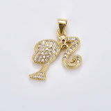 Gold Barbie Head Charm