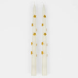 Gold Star Table Candles