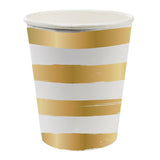 Gold Stripes Cups