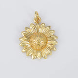 Gold Sunflower Charm