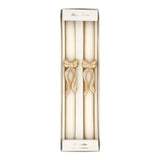 Gold Stripy Bow Table Candles