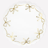 Gold Bow Dinner Plates