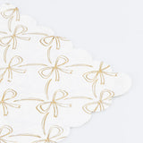 Gold Bow Large Napkins