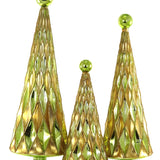 Mid Century Diamond Trees- Gold Chartreuse