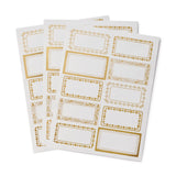 Gold Floral Labels