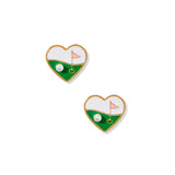 Golf Par-tee Screwback Stud Earrings