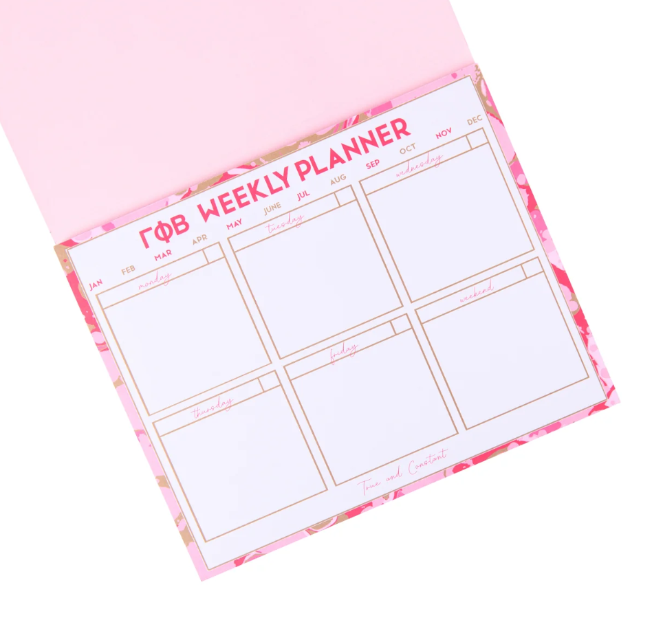 Sorority Weekly Desk Planner