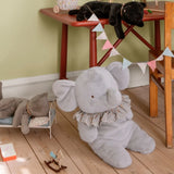 Sleeping kitten plush, Small- Grey