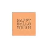 Happy Halloween Orange Cocktail Napkins