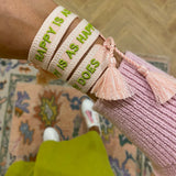 Happy is as Happy Does Signature Bracelet