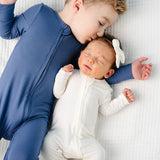 Harrison Ribbed Zipper Footies